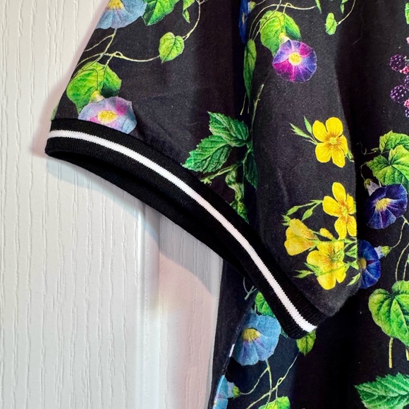 NWT Cynthia Rowley Botanical Tee Floral Black Dress 100% Cotton - XL - $198 Rtl - Picture 5 of 12